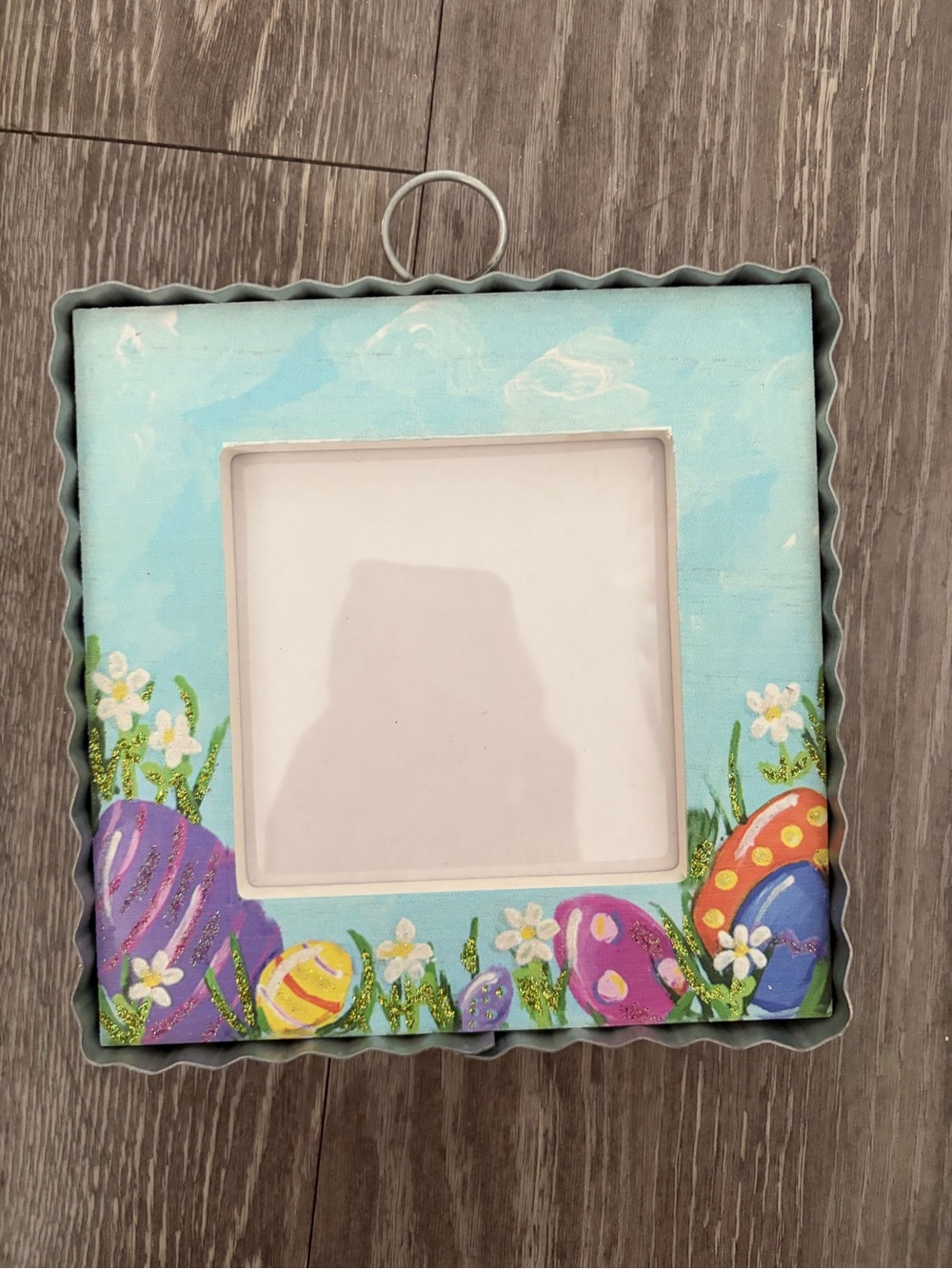 Blue Pastel Easter Egg Decorative Picture Frame